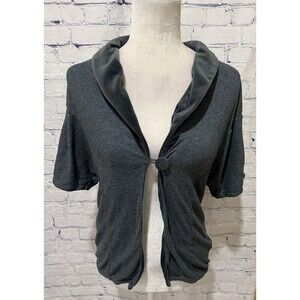 Silence + Noise short sleeve grey lightweight sweater top size extra small XS